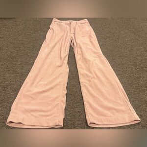 SHEIN Pink Corduroy Flare Pants